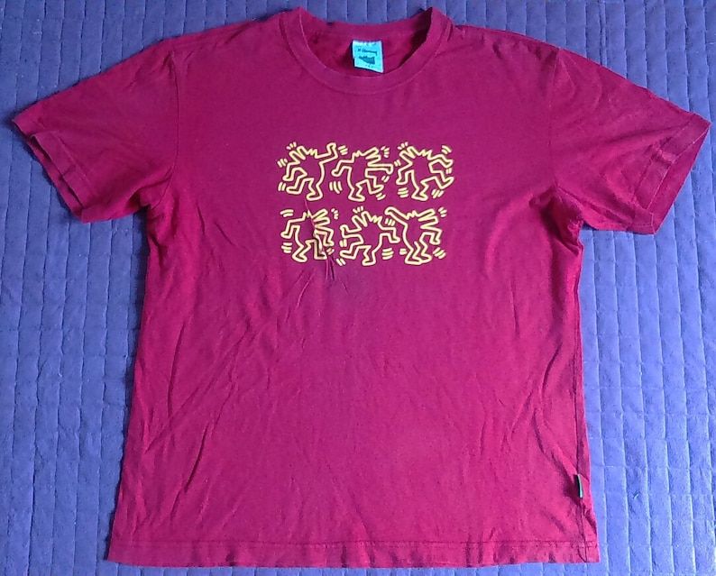 Rare Vintage Keith Haring Pop Art T Shirt
