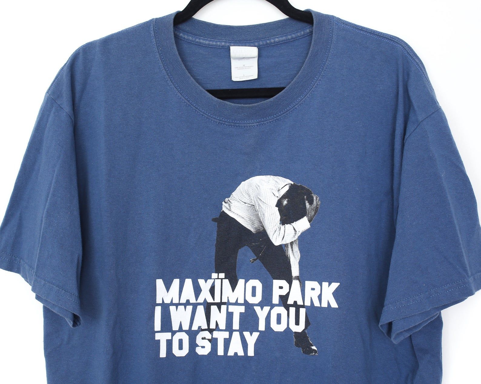 Rare Vintage Maximo Park Band T-Shirt L rare vintage maximo park band t shirt l brocn