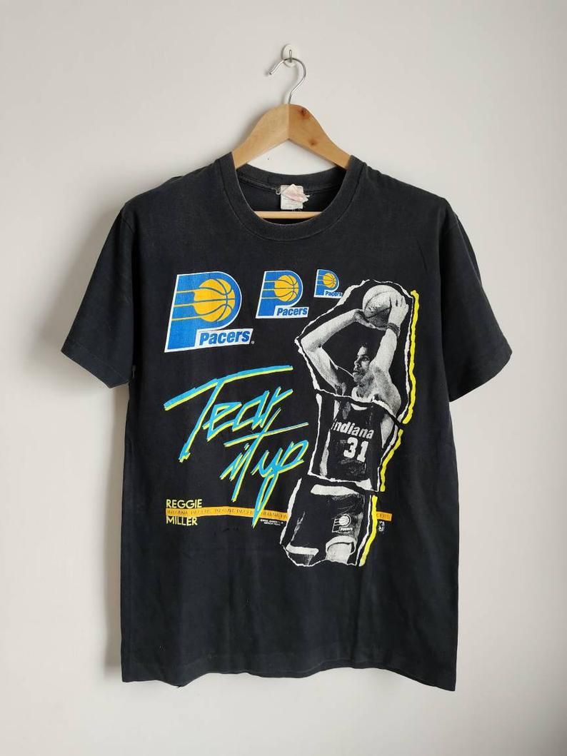 Rare Vintage Reggie Miller Caricature 90's Shirt