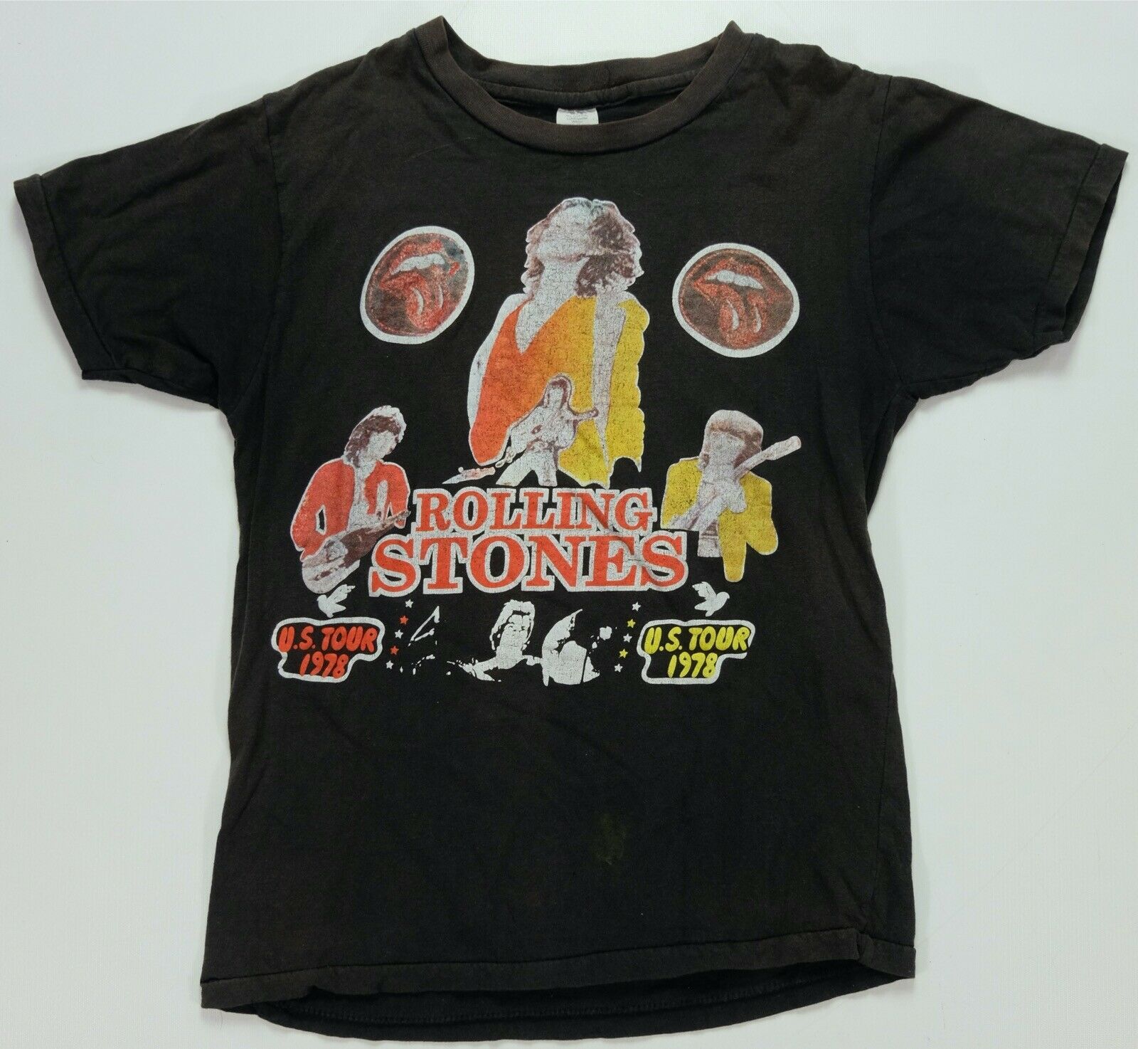 Rare Vintage Rolling Stones U.S. Tour 1978 Parking Loshirt 70S 80S Band