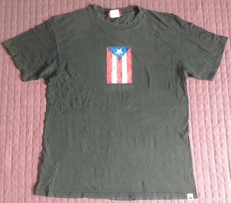 Rare Vintage Supreme X Sarcastic Box Logo Black T Shirt