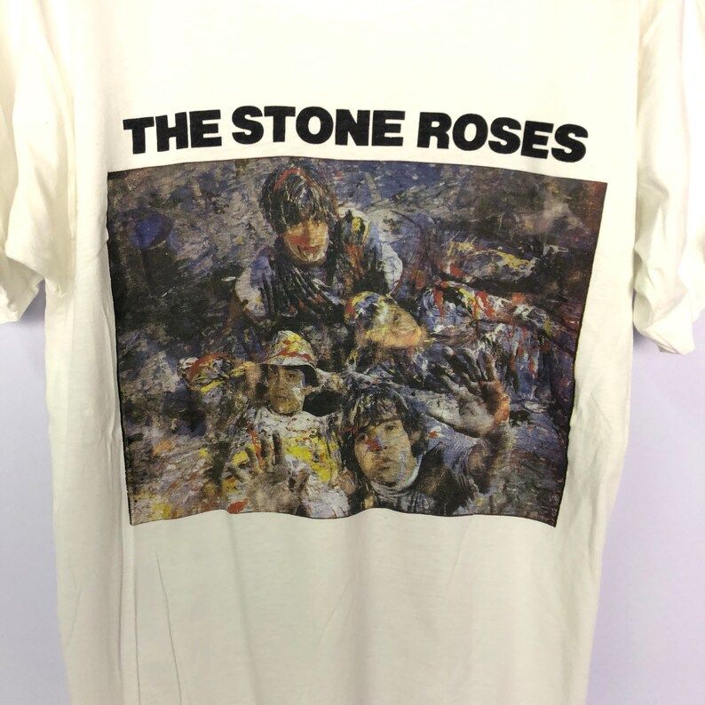 Rare Vintage The Stone Roses Paint Splatter Manchester Album 90S Band Shirt rare vintage the stone roses paint splatter manchester album 90s band shirt cptol