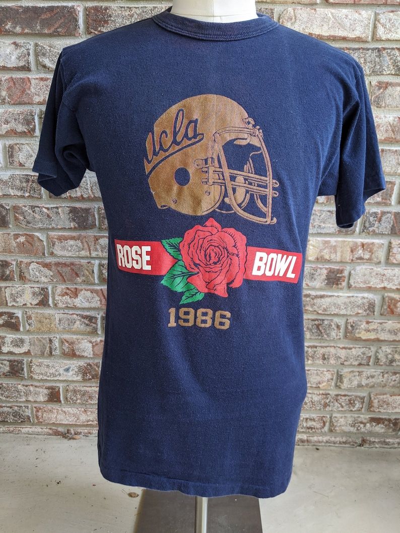 Rare Vintage UCLA Bruins 1986 Rose Bowl Shirt