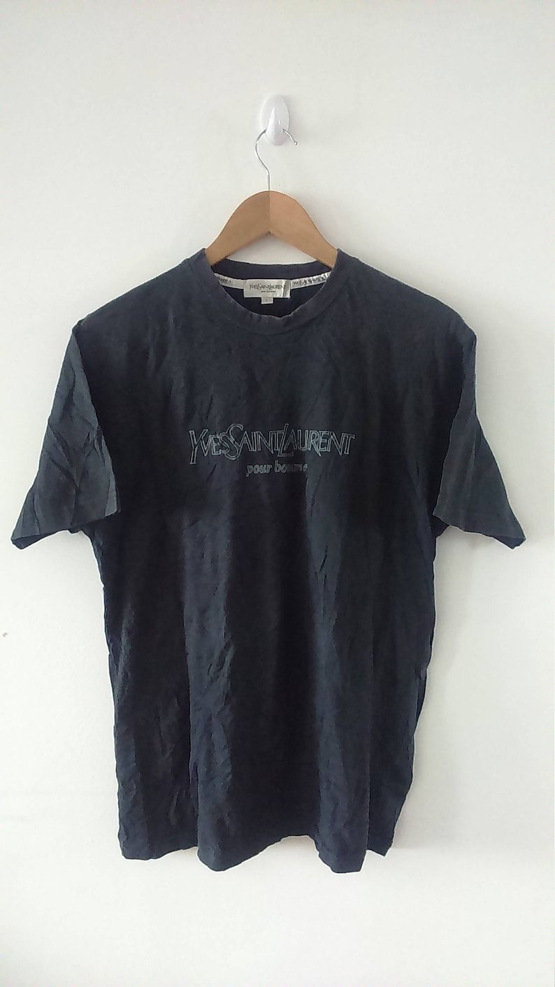 Rare Vintage Ysl Tshirt Rare Design Shirt