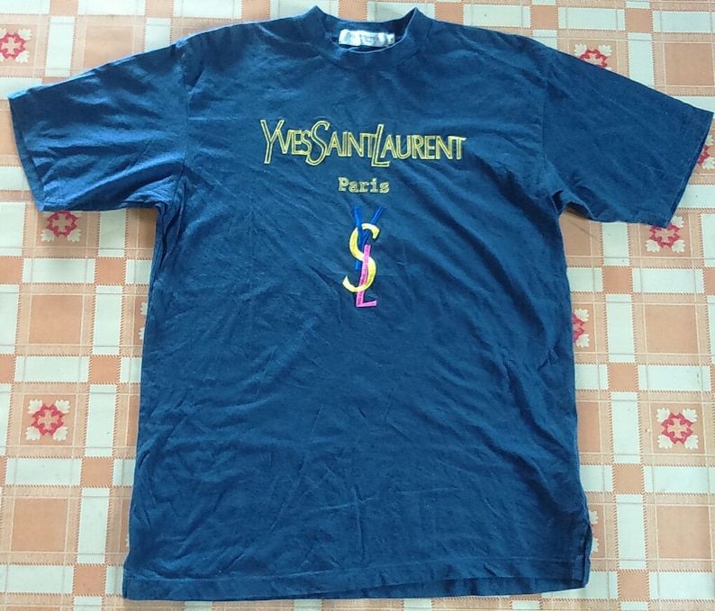 Rare Vintage Yves Saint Laurent Paris Big Logo