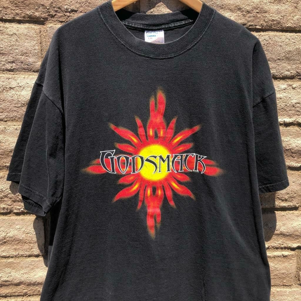 Rare Vtg 90S Gildan Godsmack 1999 Tour Rock Band Double Sided Shirt