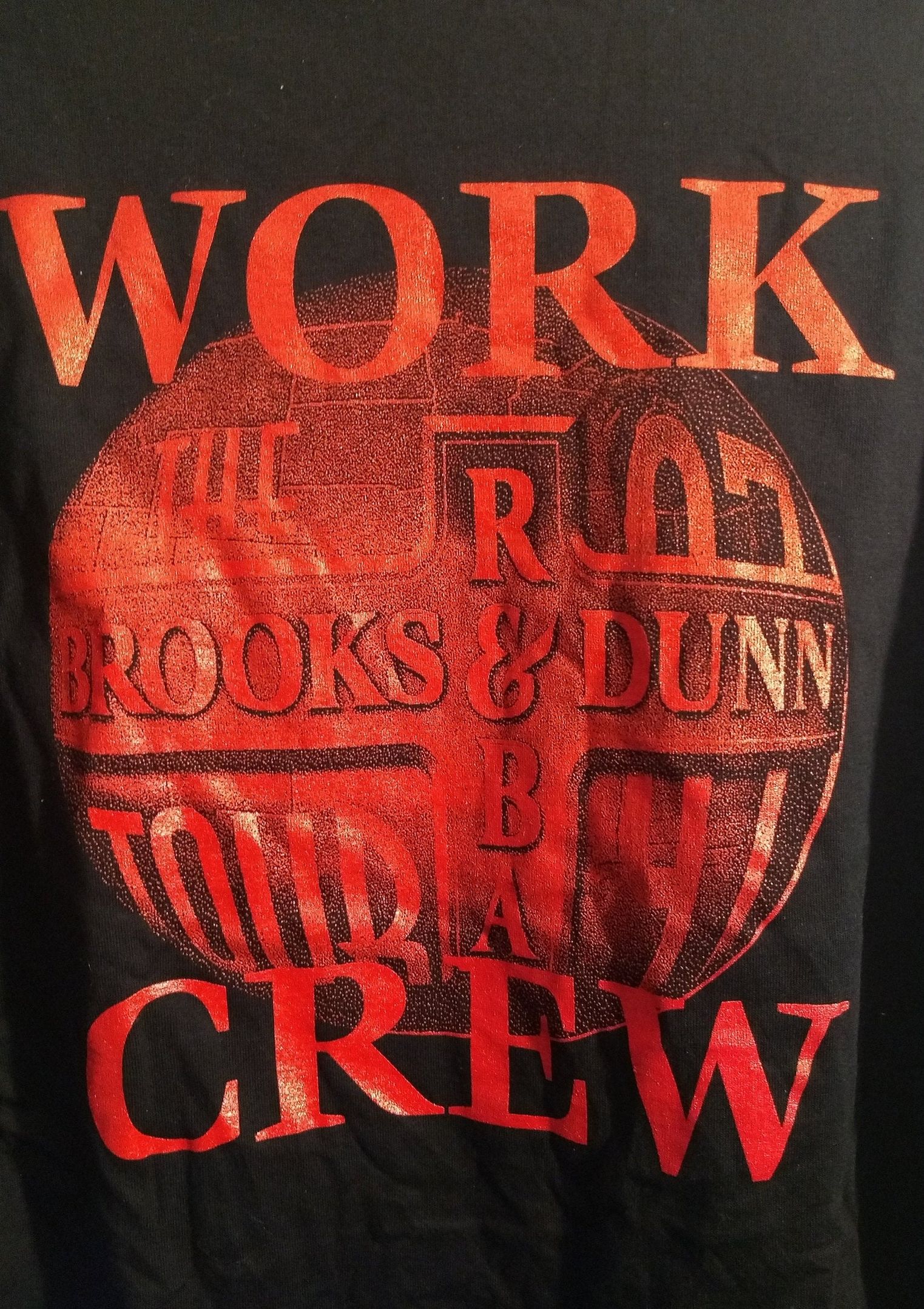 Reba Brooks And Dunn T Shirt Concert Tech Crew! Vintage 1997! Brooks Dunn Reba Mcentire Three For The Road Tour Never Worn! reba brooks and dunn t shirt concert tech crew! vintage 1997! brooks dunn reba mcentire three for the road tour never worn! 93tcm