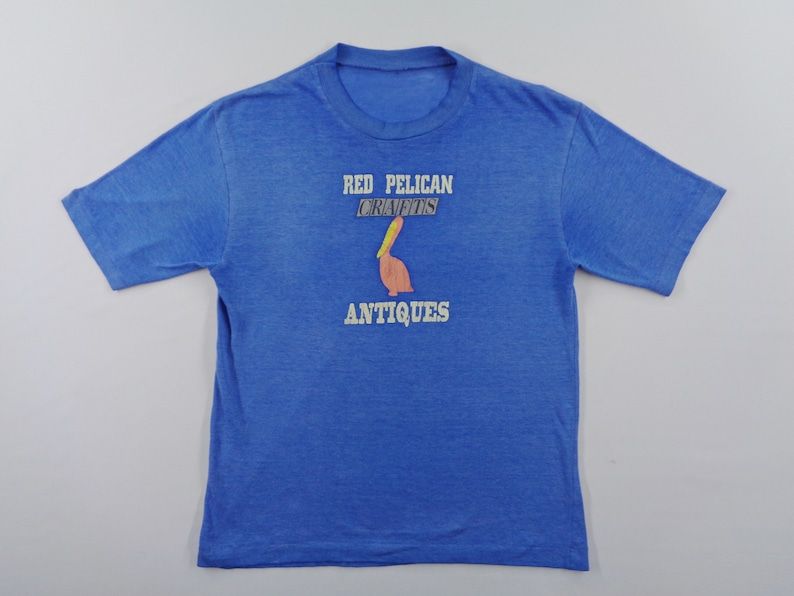 Red Pelican Crafts Antiques Shirt Vintage Red Pelican Crafts Antiques T Shirt Vintage Red Pelican Crafts Antiques Tee T Shirt