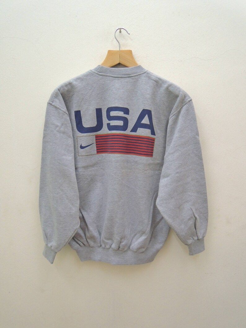 Reserve Vintage Nike Usa Big Logo Sport Sweatshirt Swag Hip Hop Streetwear Sport