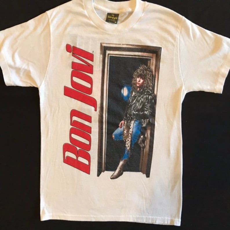 Reserved Bon Jovi 1986 You Give Love A Bad Name Concert Tour Shirt