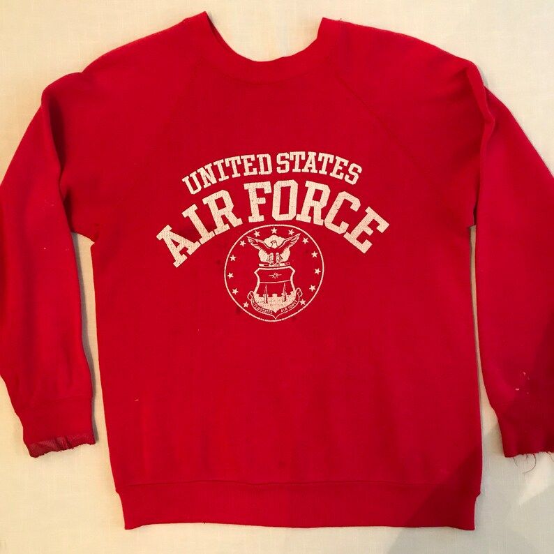 Reserved For Alex United States Air Force 80S Red Long Sleeve