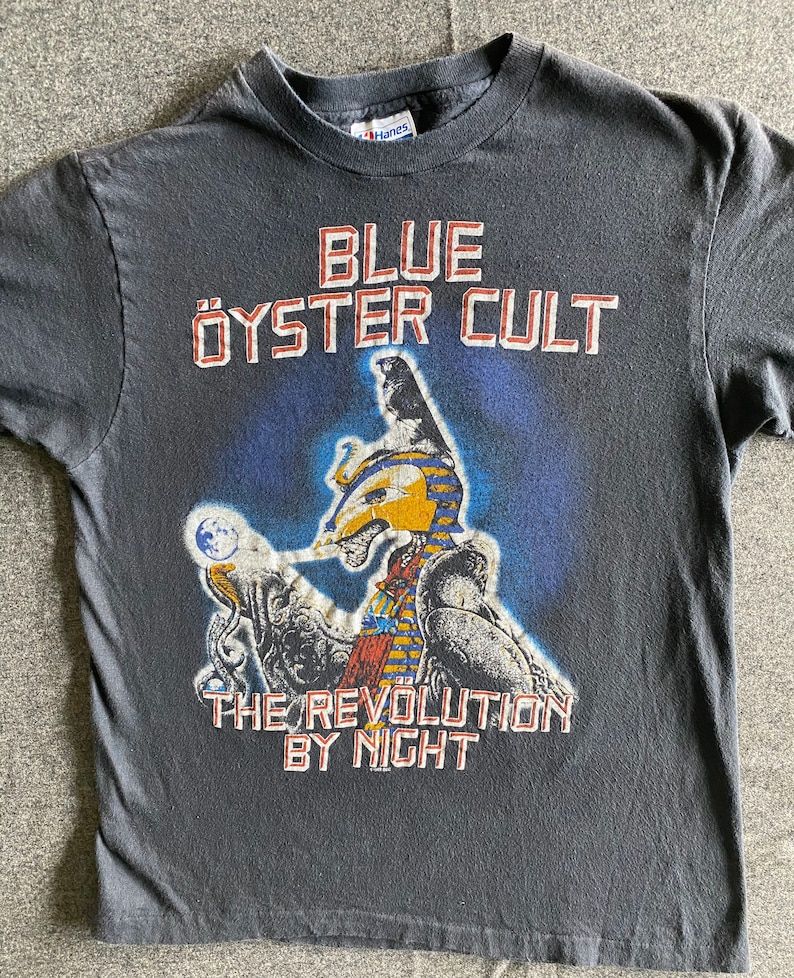 Reserved For Mariel Blue Oyster Cult The Revolution By Night North America Tour 1983 94 Black T Shirt