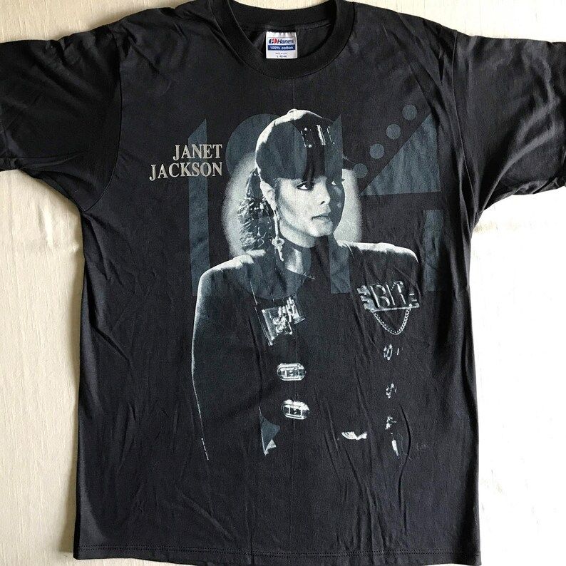 Reserved For Stephanie Janet Jacket Rhythm Nation Official 1990 Concert Tour Shirt Black T Shirt