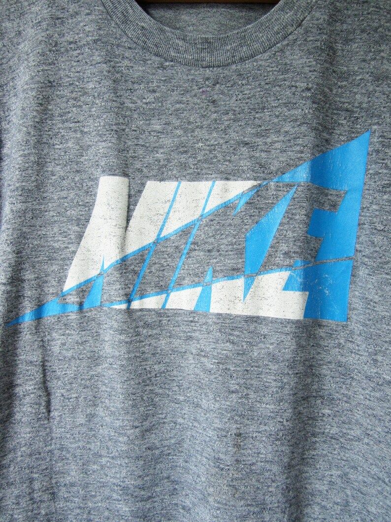 Reserved For Zul Vintage Nike Tshirt 80S Threadbare Thin Heather Grey
