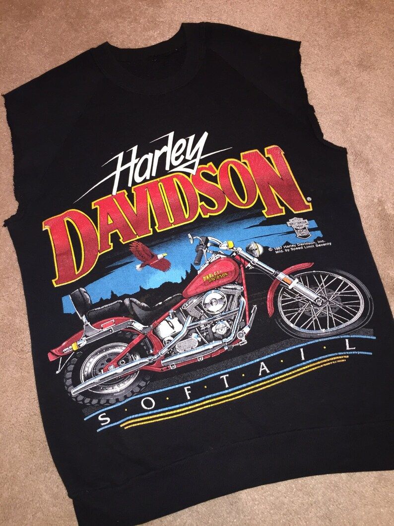 Reserved Vintage 80S Harley Davidson Cut Off Crew Neck Sweatshirt Size Small reserved vintage 80s harley davidson cut off crew neck sweatshirt size small cujoz
