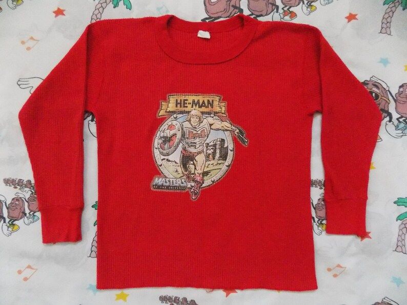 Reserved Vintage 80S He Man Masters Of The Universe Iron On Thermal Shirt Adies Small Youth Large 1985 Mattel