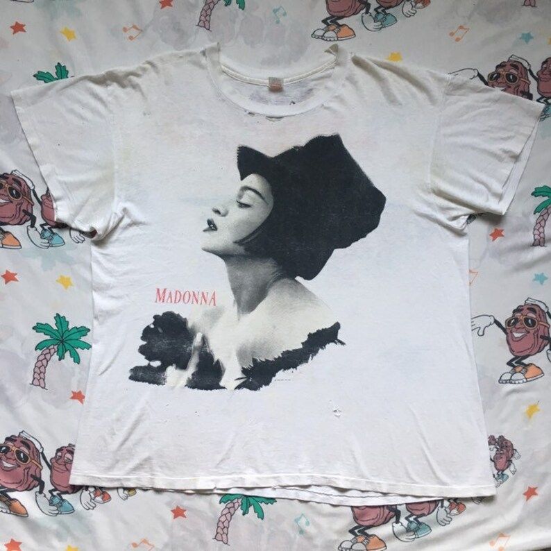 Reserved Vintage 90S Madonna Blonde Ambition Tour T Shirt 1990 Thrashed