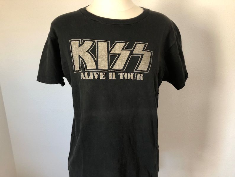 Reserved Vintage Kiss Alive Ii Tour Concert Tee 1978 Tshirt Vintage Tees 1970S Rock T Shirts