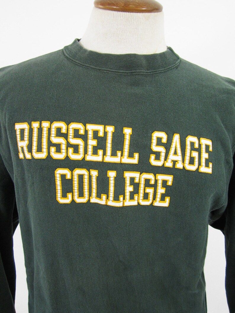 Reserved Vintage Russell Sage Champion Reverse Weave Sweatshirt Hunter Green Made In Usa