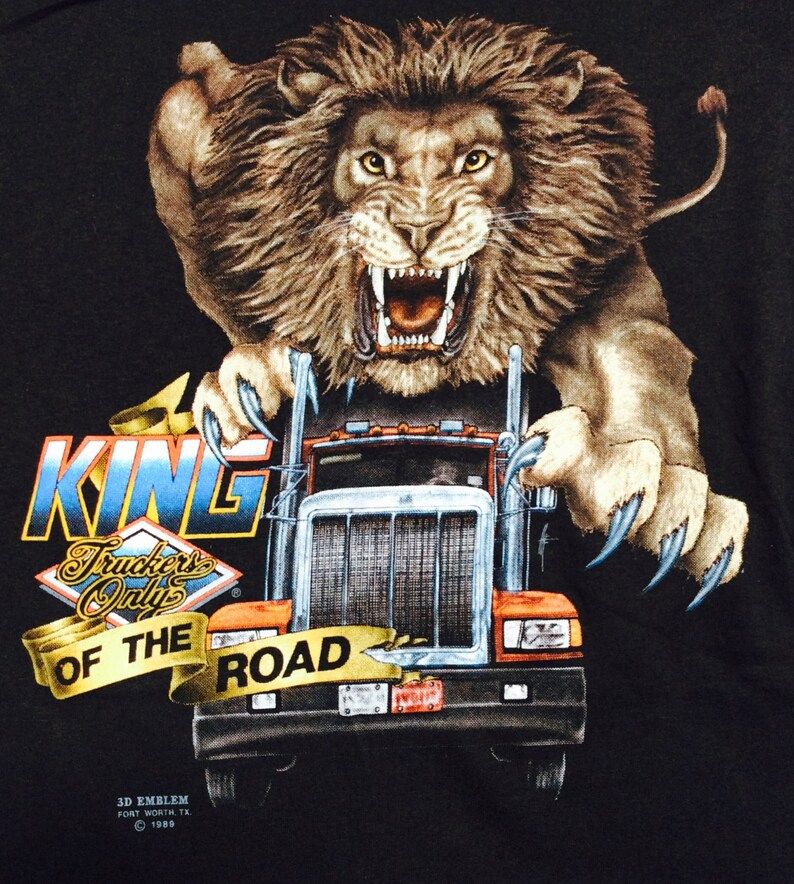 Reserviert 1989 Deadstock 3D Emblem Truckers Only Paper Thin Soft Vintage Shirt