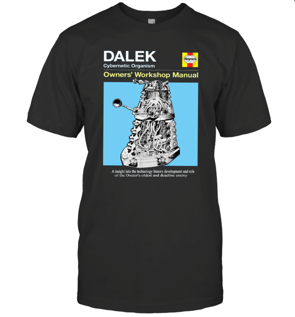 Ripple Junction'S Doctor Who Haynes Manual Dalek T Shirt T-Shirt ripple junctions doctor who haynes manual dalek t shirt t shirt zill6