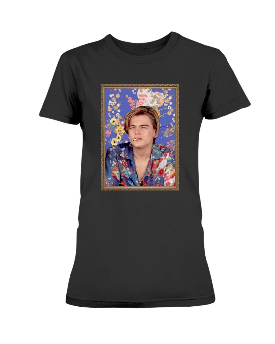 Romeo T Shirt   Leonardo Dicaprio In Japanese Flowers Floral Shirt Romeo And Juliet 90S Movie Ladies T Shirt 071721