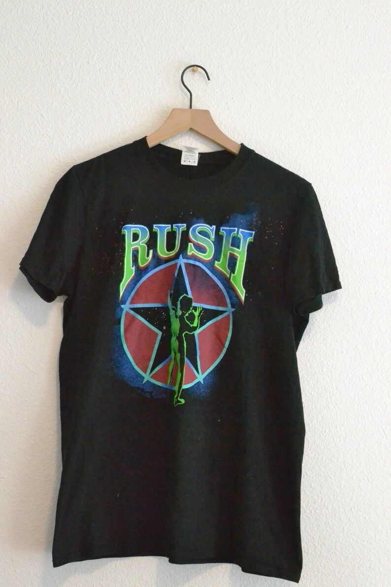 Rush Band Tee Sz M New Rare Design Shirt