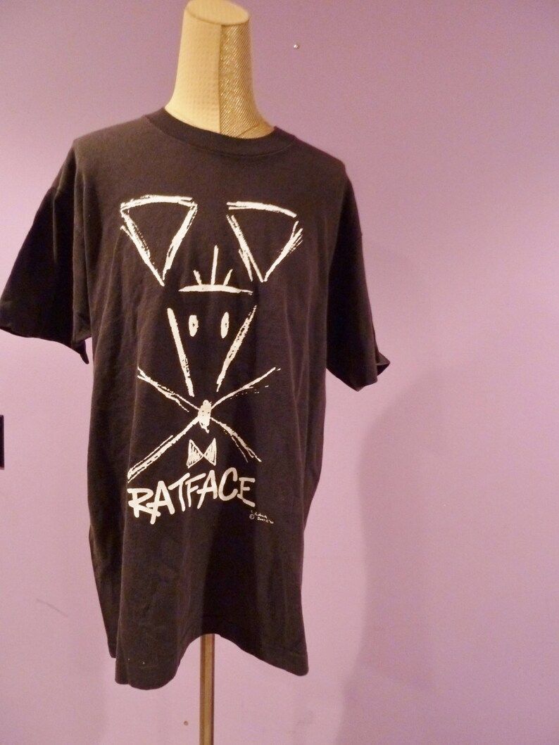 Sale Super Rad Retro Soft 1990S Rat Face Unisex Shirt Edium Large Extra Large