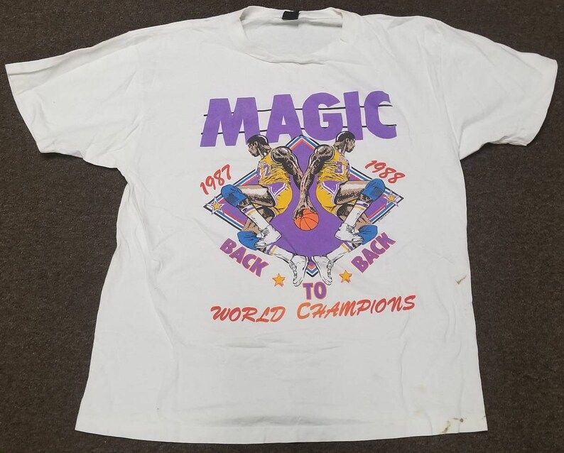 Salem Sportswear Shirt Screen Stars Shirt Magic Johnson Shirt Mvp