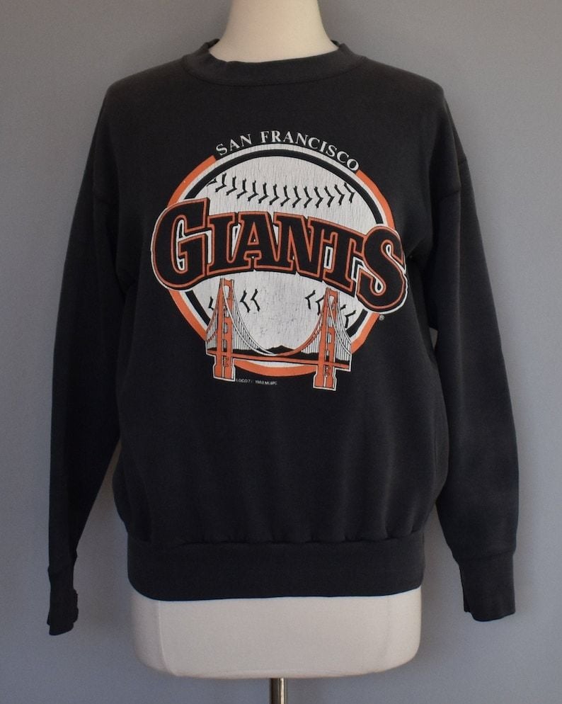 San Francisco Giants Sweatshirt Vintage 80S Sf Giants Pullover 1980S Distressed Mlb Jumper Size Small To Medium san francisco giants sweatshirt vintage 80s sf giants pullover 1980s distressed mlb jumper size small to medium evioc