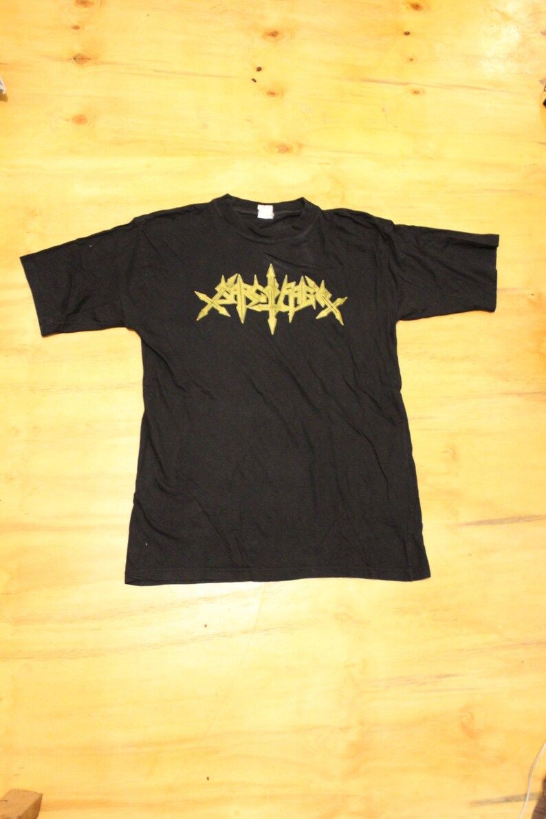 Sarcofago Gold Logo Shirt 1998 German Bootleg sarcofago gold logo shirt 1998 german bootleg hdbip