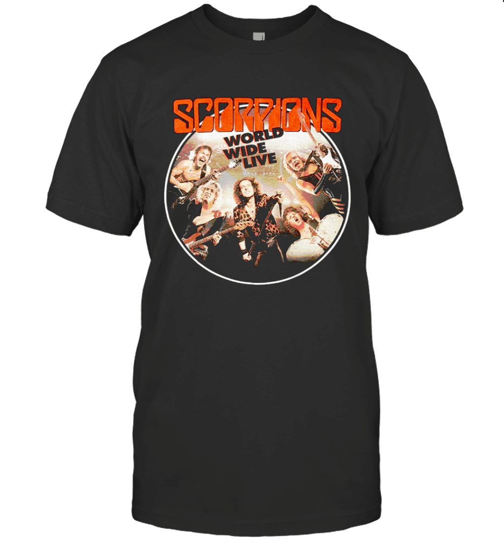 Scorpions Men'S World Wide Live T Shirt T-Shirt