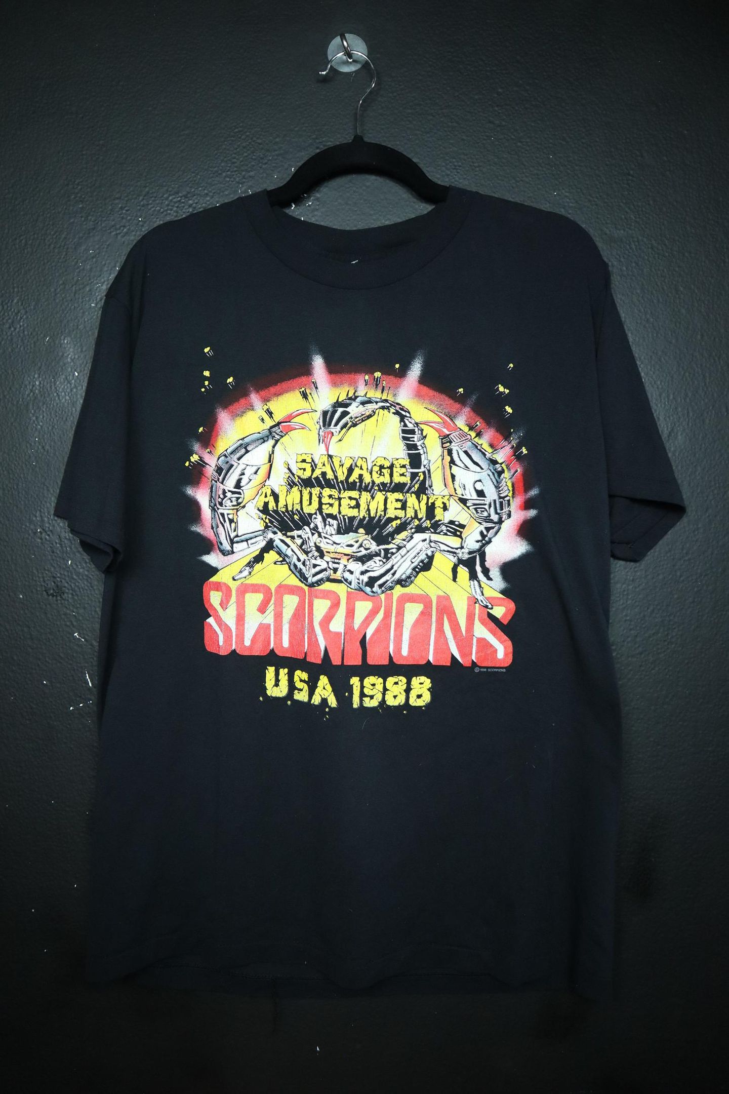 Scorpions Savage Amuset 1988 Vintage Shirt