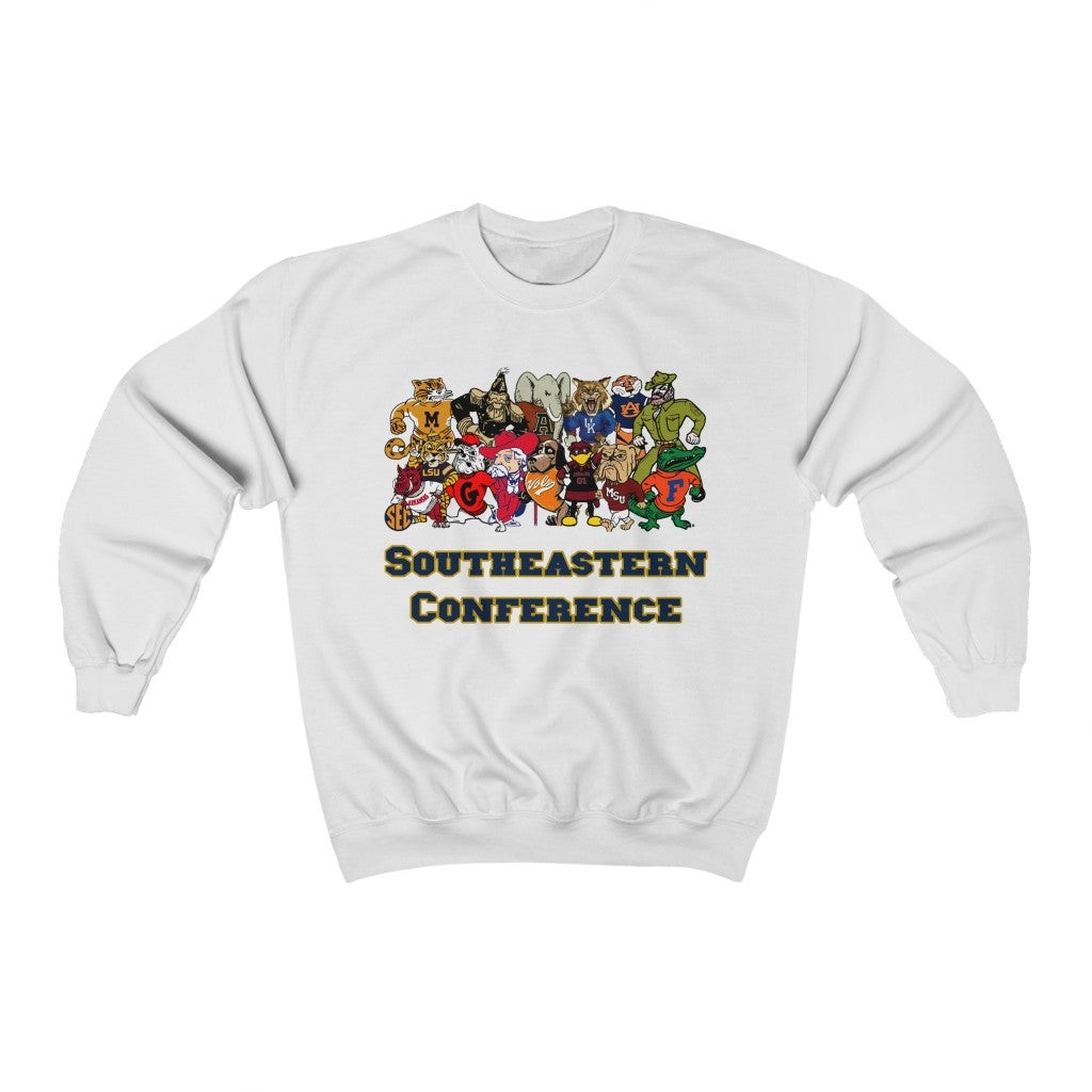 Sec Mascot Vintage Style Southeastern Conference Sweatshirt 211122
