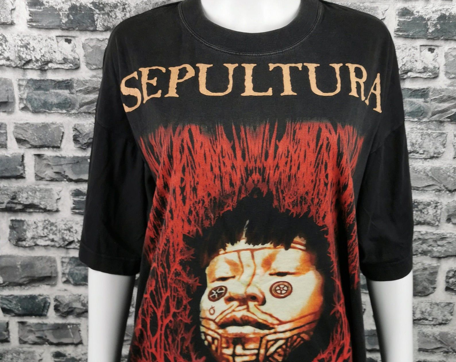 Sepultura 1996 Vintage T-Shirt / Roots / Extremely Rare Tee / Blue Grape Label
