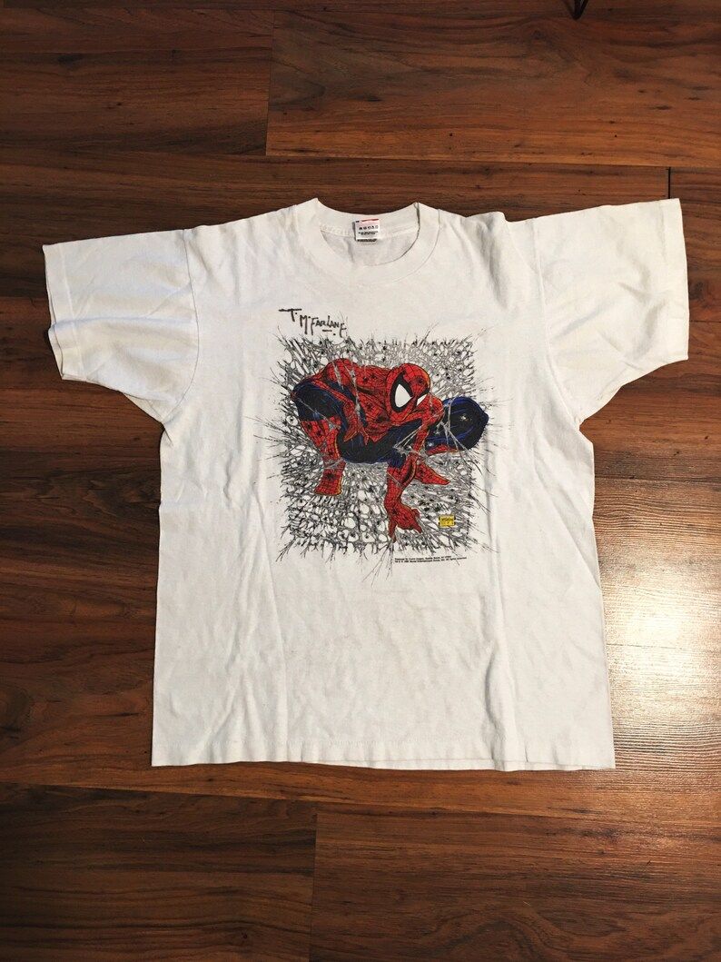 Single Stitch 1990 Spider Man Marvel Tee single stitch 1990 spider man marvel tee kvvdl