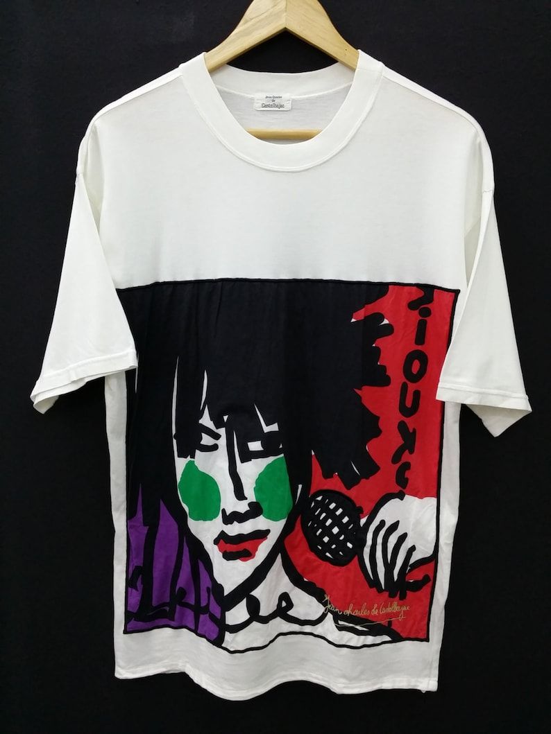 Siouxsie Sioux By Jean Charles De Castelbajac Shirt Vintage Jean Charles De Castelbajac Siouxsie And The Banshees White Tee T Shirt