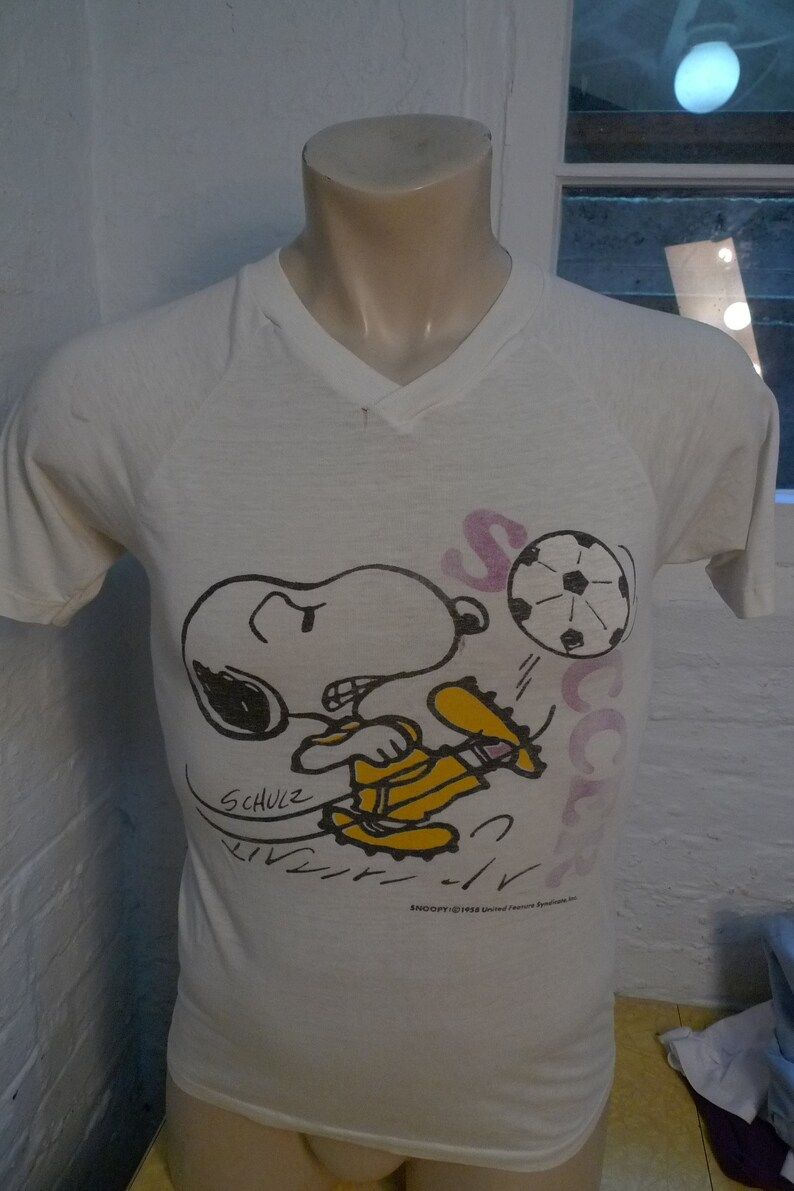 Size S 37 Ultra Rare 1958 Snoopy Shirt Single Sided Single Stitched As Is