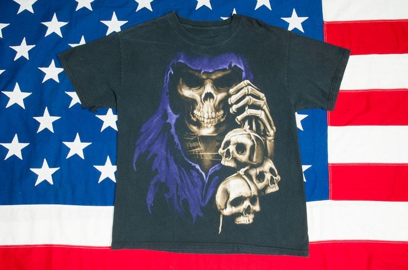 Skeleton In Purple Cowl T Shirt