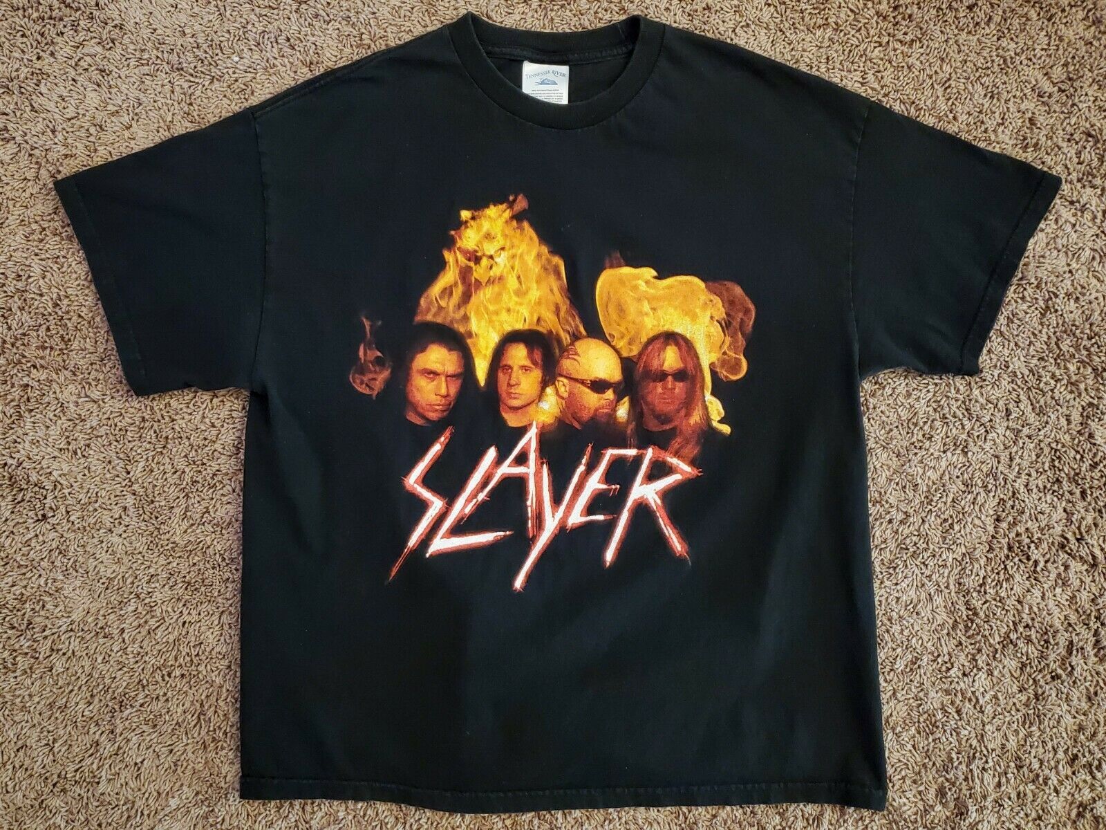 Slayer Vintage Concert Shirt 2002 God Hates Us All Tour Shirt With Lombardo