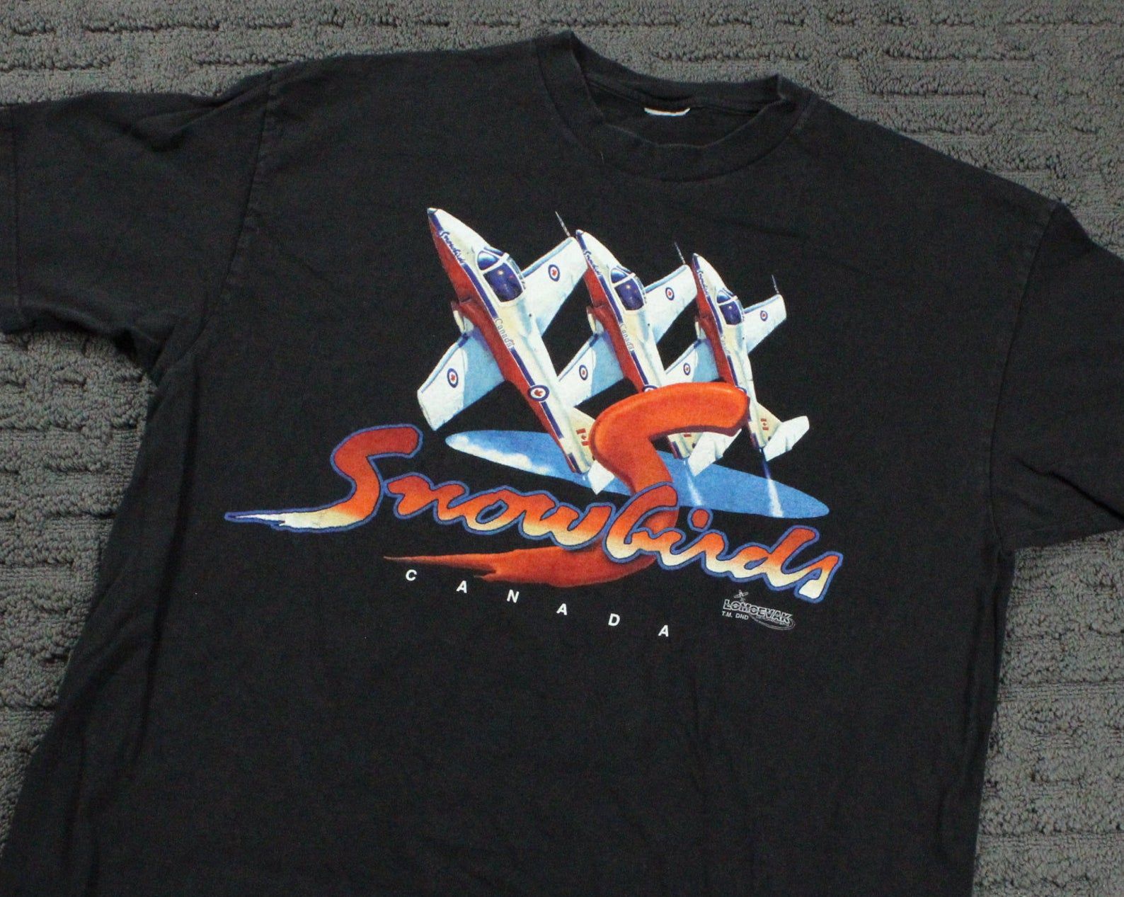 Snowbirds T-Shirt / Vintage Air Show / Fighter Jet Plane / Graphic Promo T / 90S Hip Hop Clothing