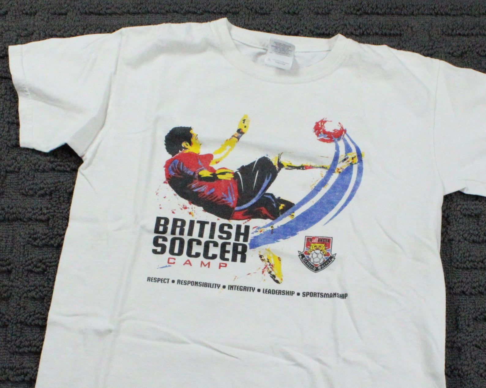 Soccer T-Shirt / Vintage 90S British Promo Graphic Tee / Sports Team
