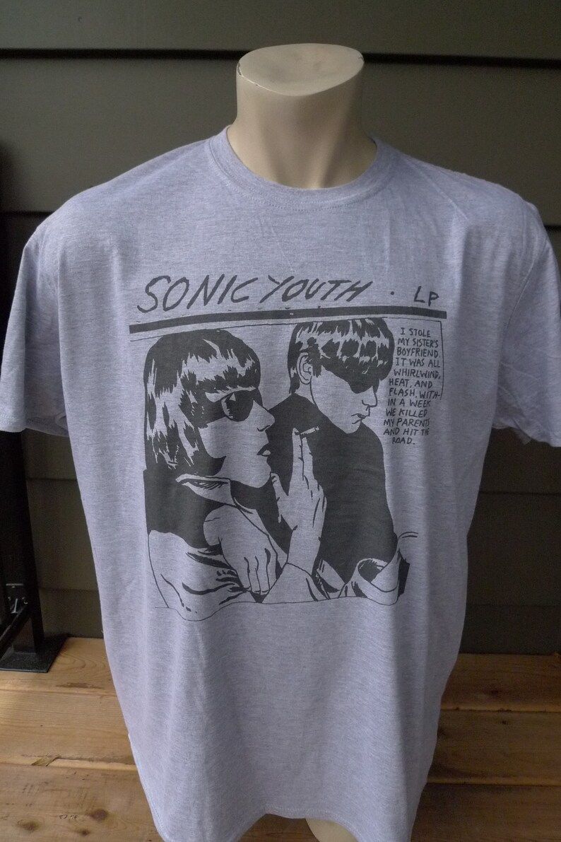Sonic Youth Gray Background Shirt