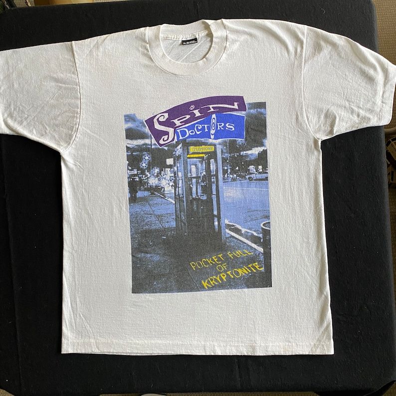 Spin Doctors 1993 Pocketful Of Kryptonite Tour T Shirt spin doctors 1993 pocketful of kryptonite tour t shirt ijlt1