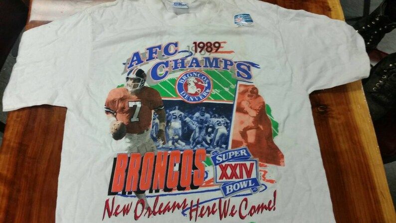 Sportswear Shirt Large Denver Broncos Shirt John Elway Superbowl