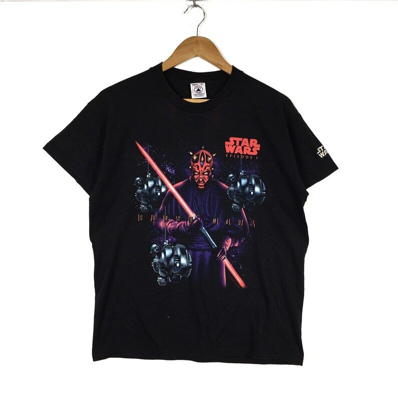 Star Wars Episode 1 The Phantom Manace Movie Darth Maul Fictional Character Shirt Star Wars Movies Clothing