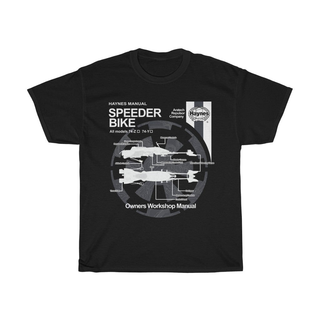 Star Wars Haynes Manual Speeder Bike Unisex Heavy Cotton Tee 211030