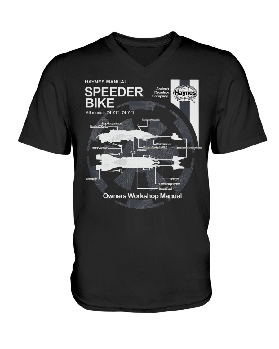 Star Wars Haynes Manual Speeder Bike V Neck Tee 211030