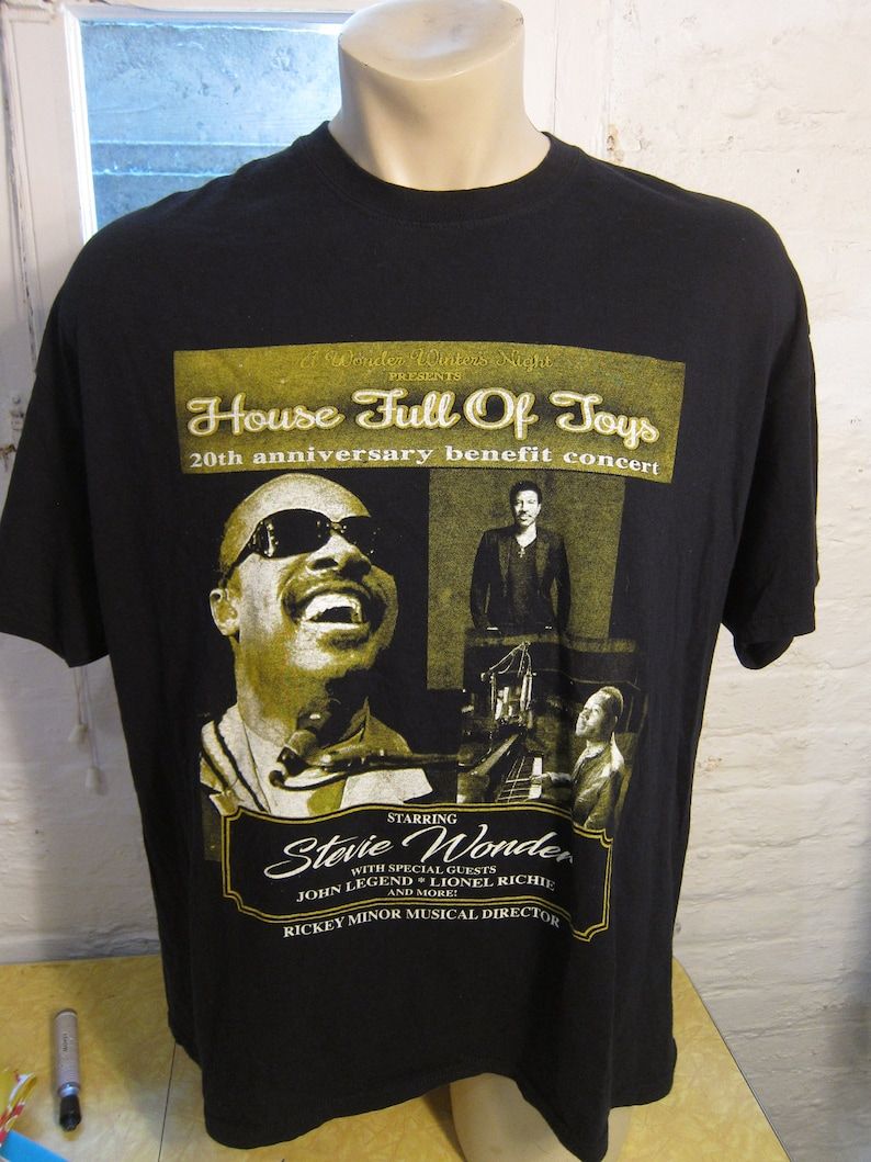 Stevie Wonder Concert Shirt Single Sided