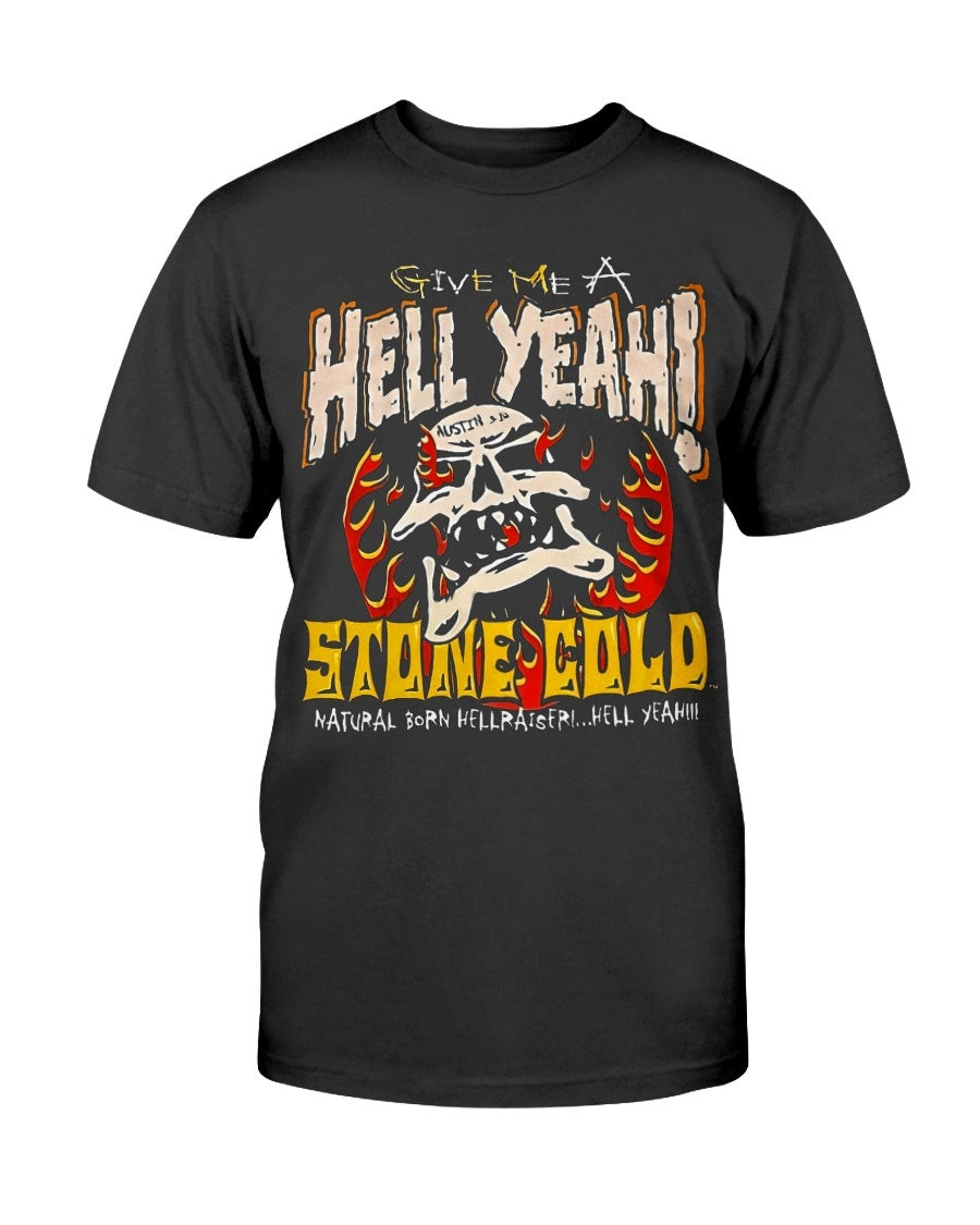 Stone Cold Steve Austin Natural Born Hellraiser Hell Yeah Vintage Retro T Shirt 081121